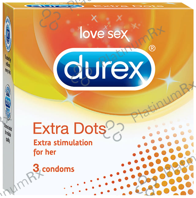 Durex Extra Dots Condom 3s