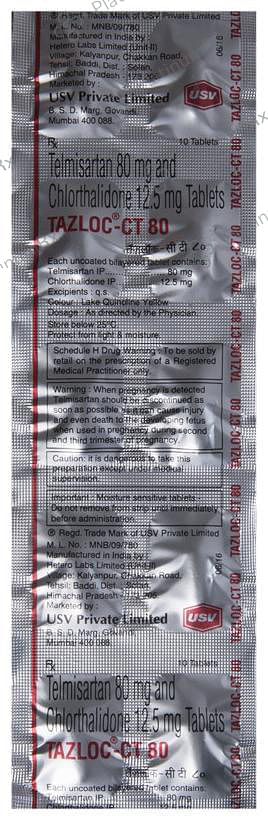 Tazloc CT 80/12.5mg Tablet 10s