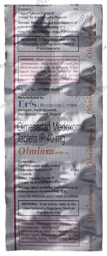 Olmin 40mg Tablet 10s