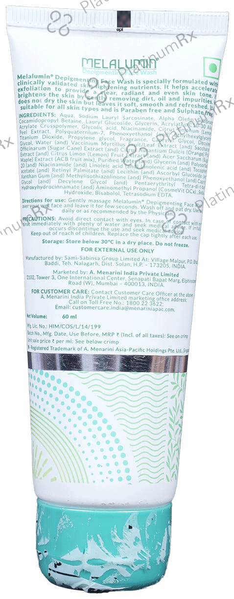 Melalumin Depigmenting Face Wash 60ml