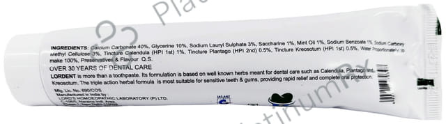 Lord's Lordent Toothpaste