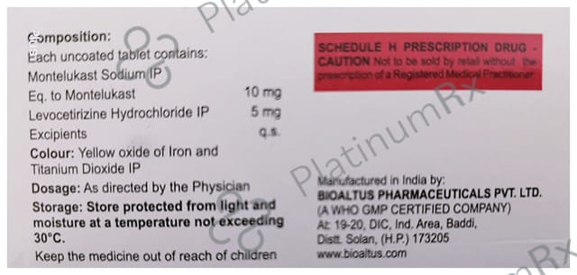 Levospire M 5/10mg Tablet 10s