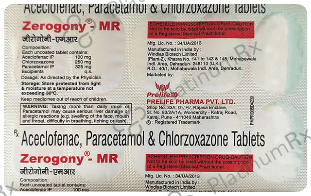 Zerogony MR Tablet 10s