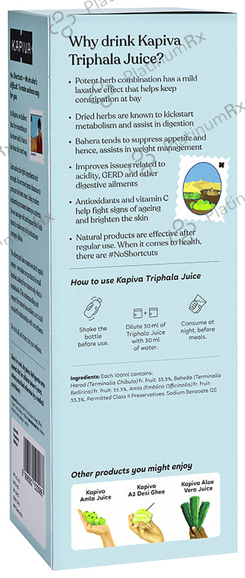 Kapiva Triphala Juice - 100% Ayurvedic - Relieves Constipation, Improves Digestion