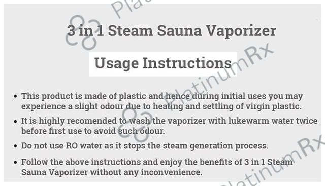 MCP 3 In 1 Steam Inhaler/Vaporizer Purple