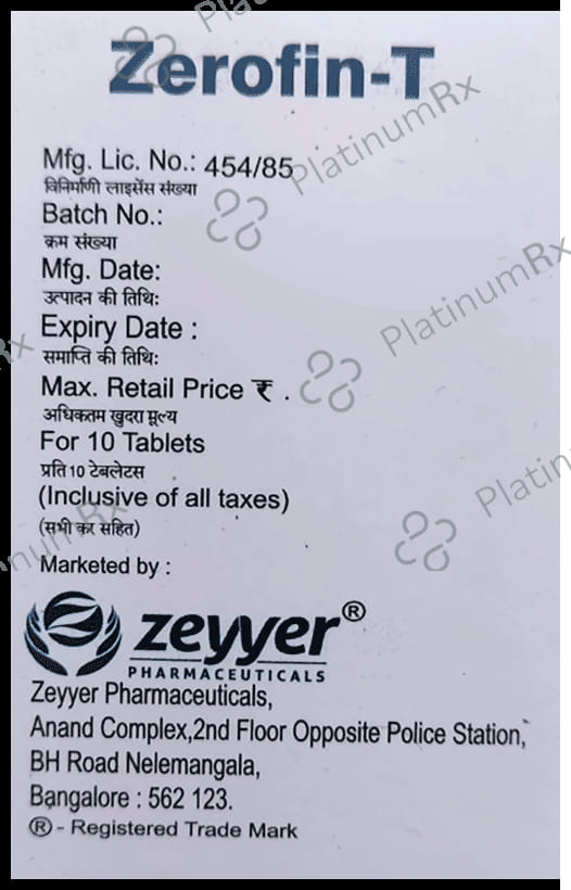 Zerofin-T Tablet