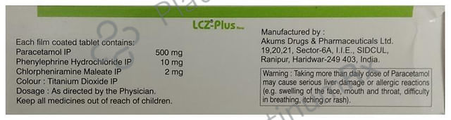 LCZ Plus New 2/500/10mg Tablet 10s