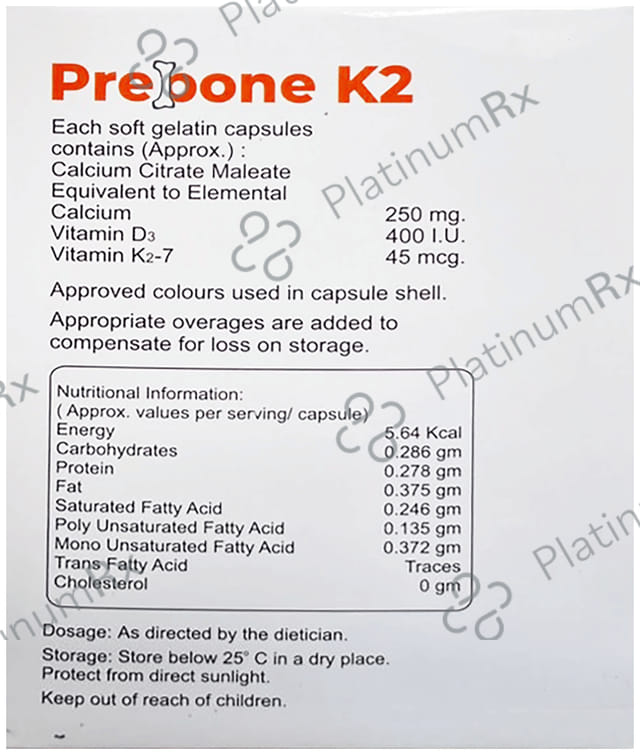 Prebone K2 Capsule 15s