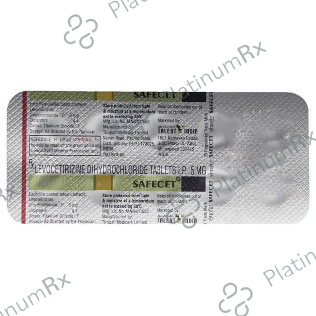 Safecet 5mg Tablet 10s
