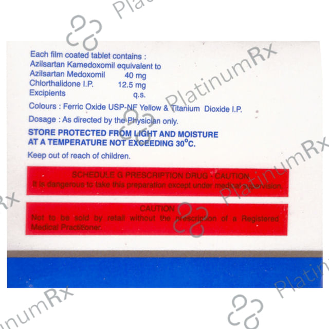 Zilsar CH 40/12.5mg Tablet 10s
