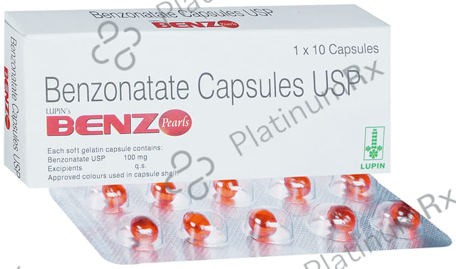 Lupins Benz Pearls 100mg Capsule 10s