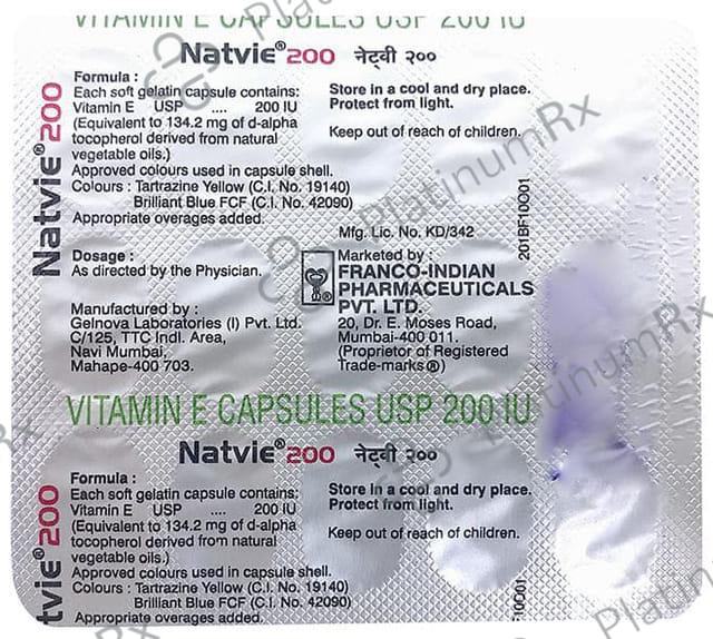 Natvie 200IU Capsule 15s