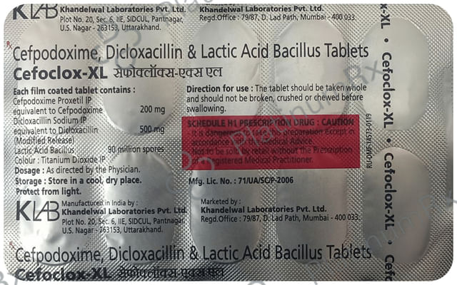 Cefoclox XL Tablet 10s