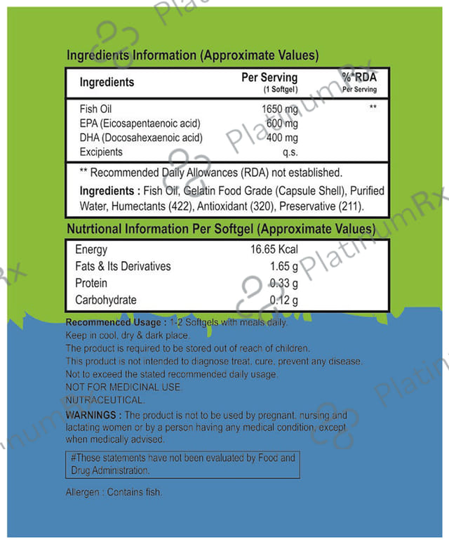 Nutriekspert Omega 3 Fish Oil Capsule 60s