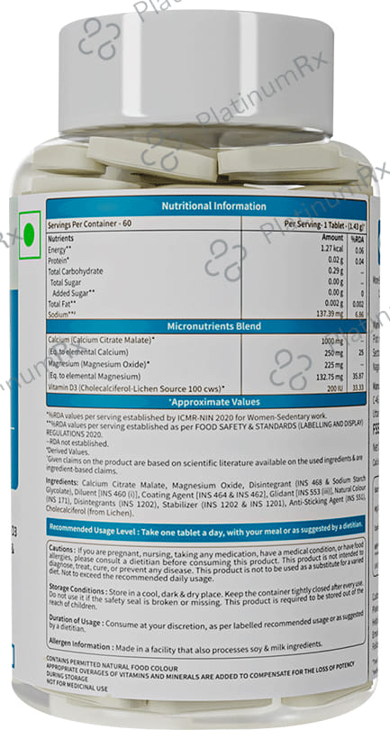 Neuherbs True Calcium Tablet 60s