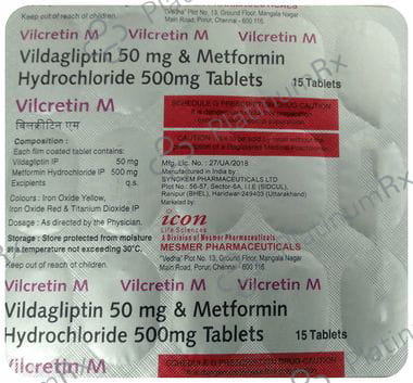 Vilcretin M 500/50mg Tablet 15s