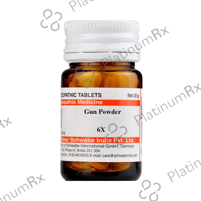 Dr Willmar Schwabe India Gun Powder Trituration Tablet 6X