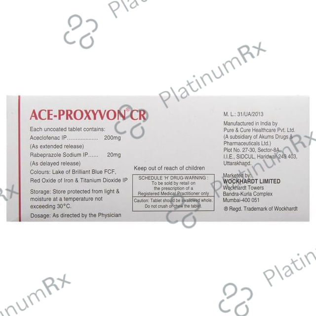 Ace Provin 200/20mg Capsule SR 10s