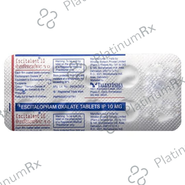 Escitalent 10 Tablet