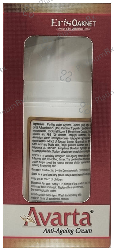 Avarta Anti Ageing Cream 50gm