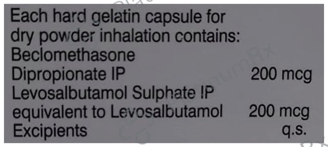 Derisone L Forte 200/200mcg Respicap 30s
