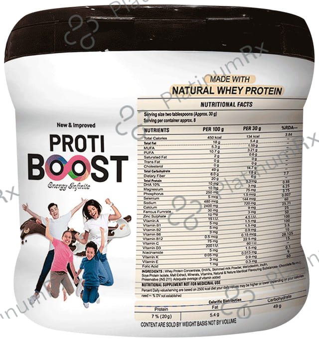 Proti Boost Protein Powder Chocolate 250gm