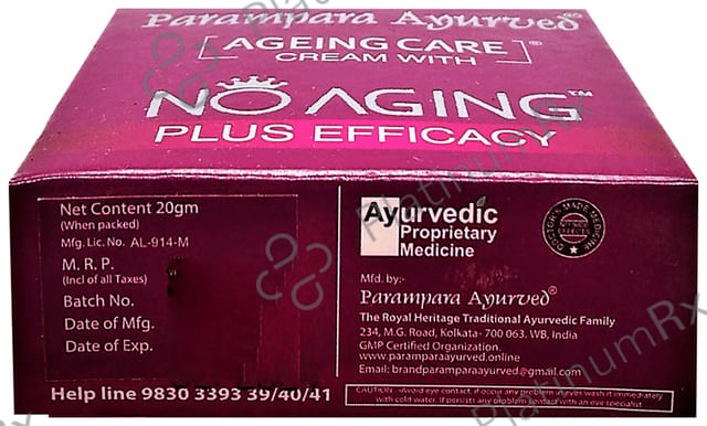 Parampara Ayurved Ageing Care Cream with No Aging Plus Efficacy