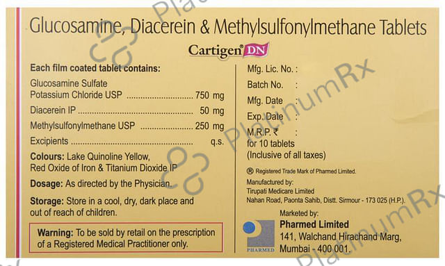 Cartigen DN 50/750/250mg Tablet 10s