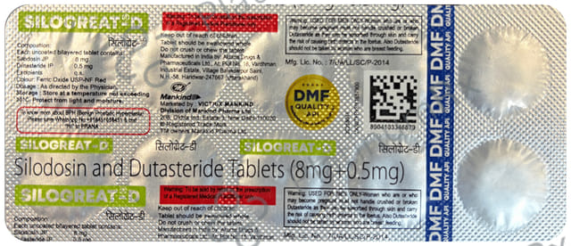 Silogreat D 0.5/8mg Tablet 10s