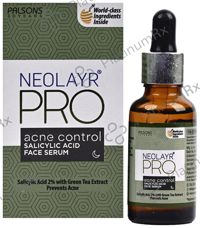 Neolayr Pro Acne Control Salicylic Acid Face Serum