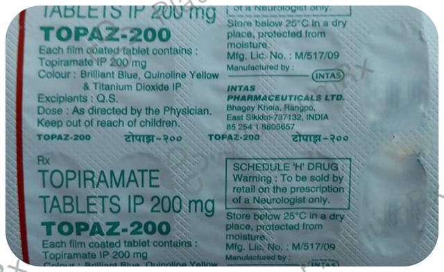 Topaz 200 Tablet