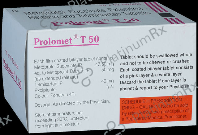Prolomet T 50 50/40mg Tablet ER 10s