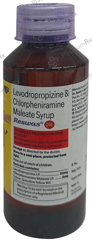 Reswas JR 2/30mg Syrup 120ml