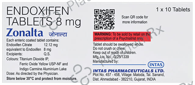 Zonalta 8mg Tablet 10s