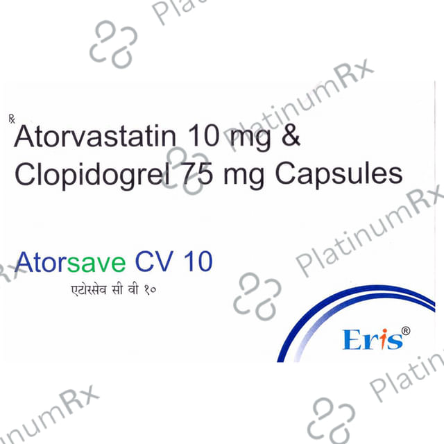 Atorsave CV 10/75mg Capsule 10s
