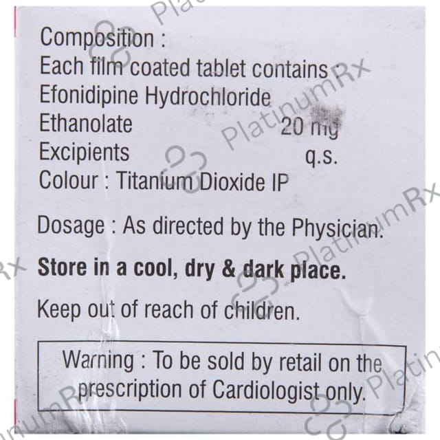 Efnocar 20mg Tablet 10s