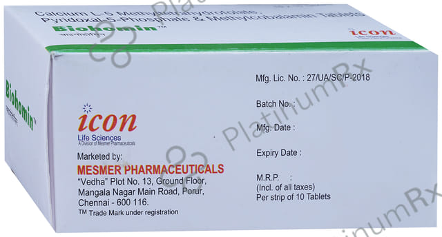 Bio Homin 3mg/2000mcg/35mg Tablet 10s
