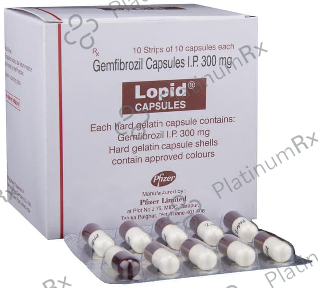 Lopid 300mg Capsule 10s