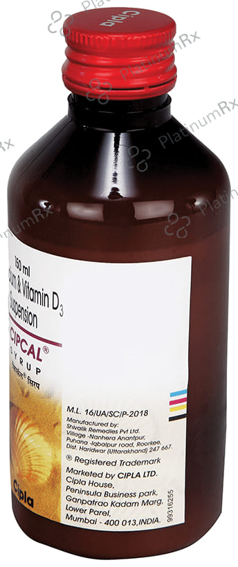 Cipcal 250mg/125IU Syrup 150ml
