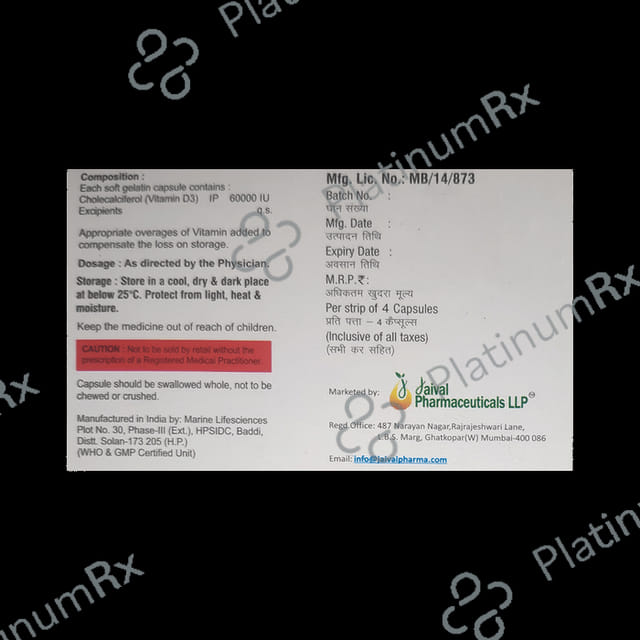 Jaivita D3 60K Softgel Capsule