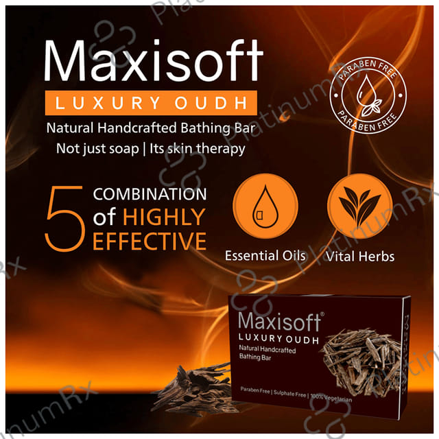 Maxisoft Luxury Oudh Bathing Bar (75gm Each) 6 units