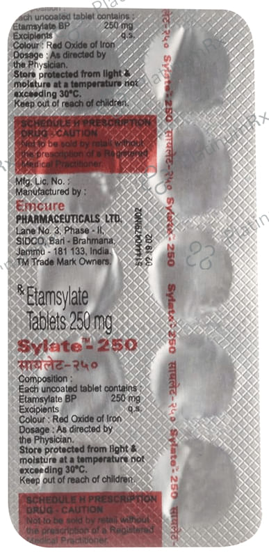 Sylate 250mg Tablet 10s