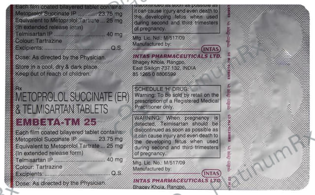 Embeta TM 25mg Tablet ER 15s