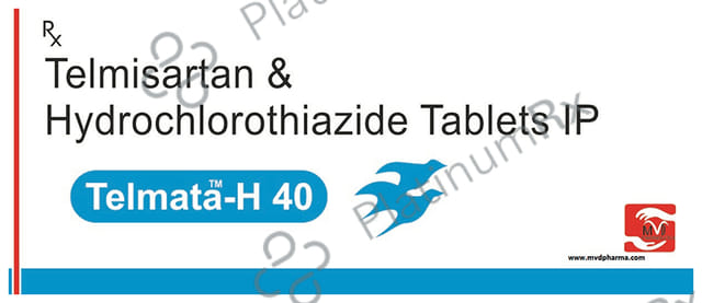 Telmata H 40mg/12.5mg Tablet