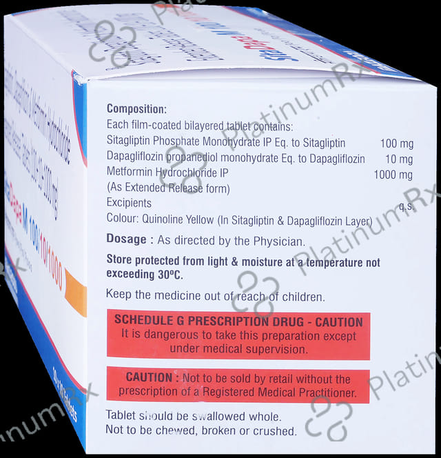 Sitadapa M 100/10/1000 Tablet ER