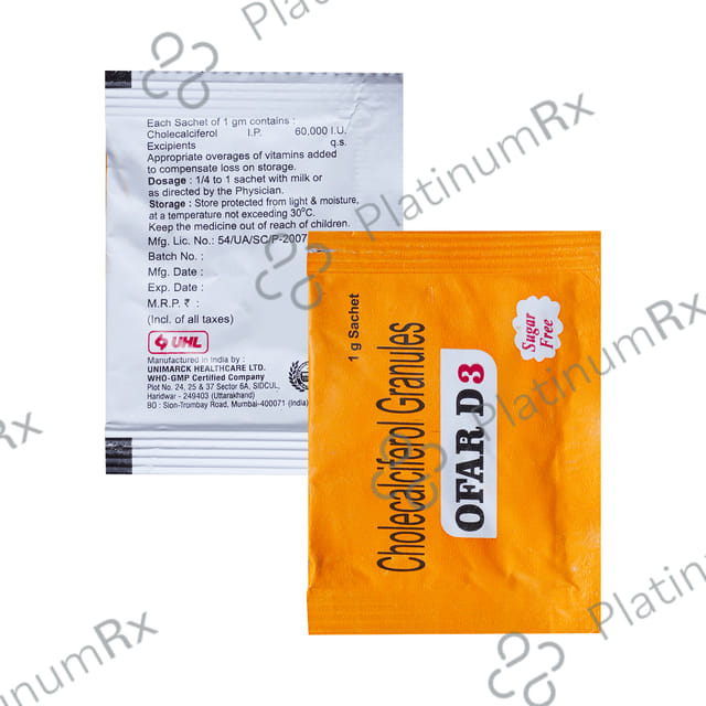 Ofar D3 Sugar Free Granules 1gm