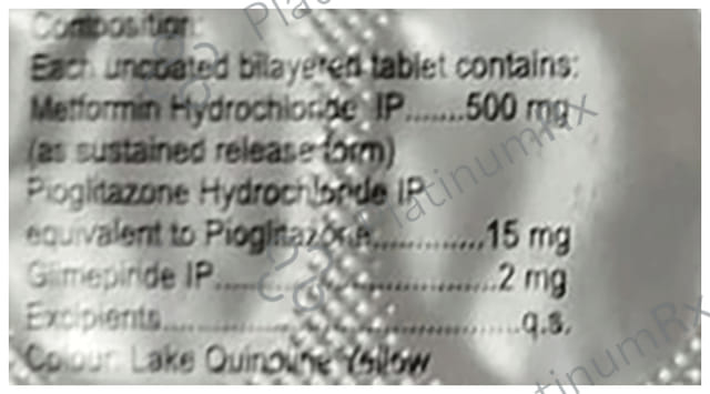 Triapriglim 2/500/15mg Tablet 15s