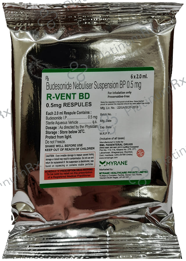 R Vent BD 0.5mg Respules 6X2ml