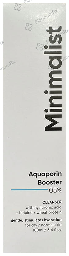 Minimalist 05% Aquaporin Booster Cleanser Hydrates Skin 100ml