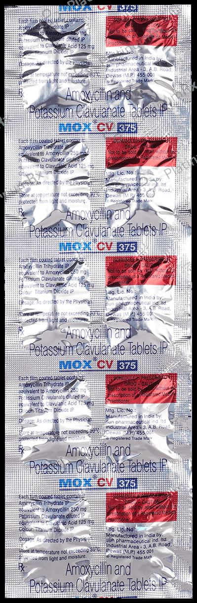 Mox CV 375mg Tablet 10s